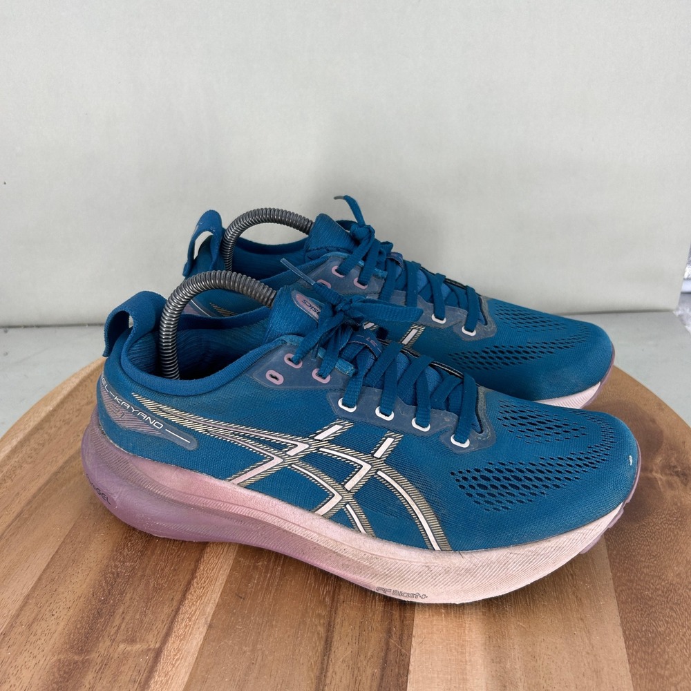 Asics Gel-Kayano 30 Running Shoes Blue Pink Womens 10 1012B670 Low Top Sneakers
